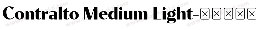 Contralto Medium Light字体转换